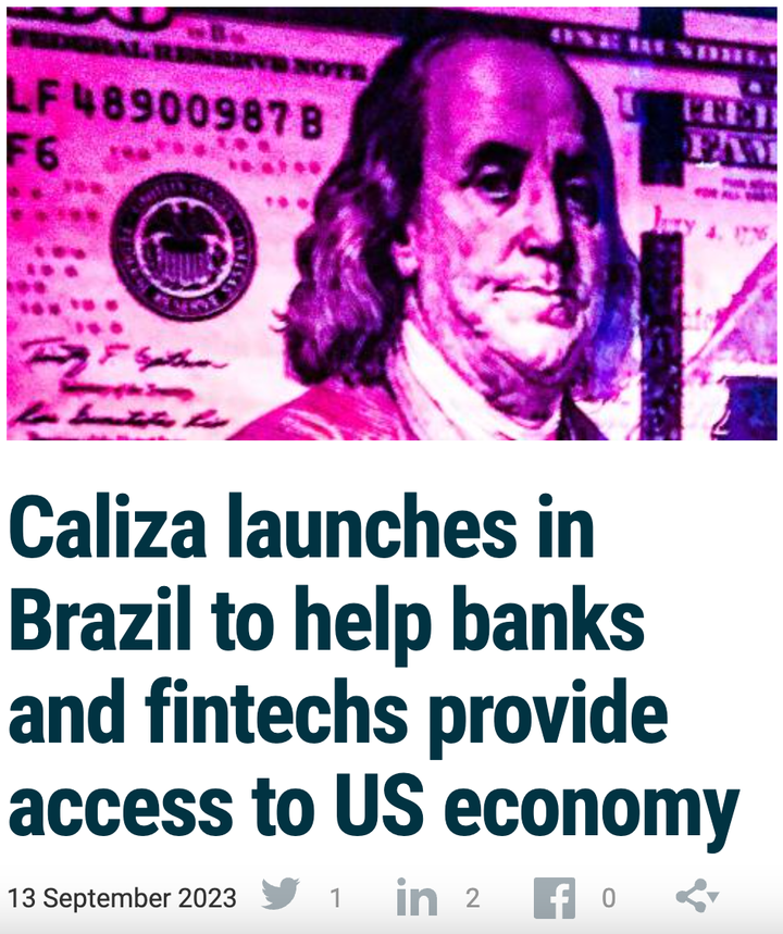 Caliza on Finextra