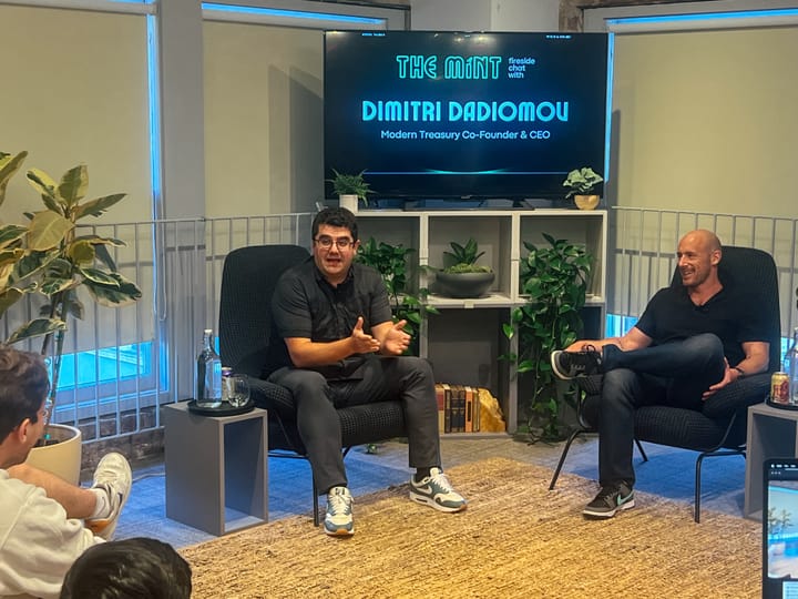 The Mint Recap: Fireside Chat with Dimitri Dadiomov of Modern Treasury